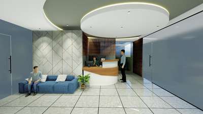 #officeinteriors  #officedesign  #InteriorDesigner  #Architectural&Interior #receptiondesign  #waitingarea  #workingspaceinliving  #spaceplanning