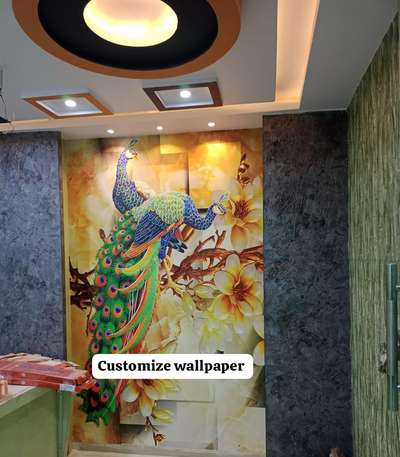 A. R WALL DECOR Indore 3D customise wallpaper wooden flooring vinyl flooring customised Zebra blind roller blind