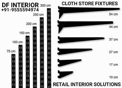 Shop Showroom Display Hanging Gandola Fixture Wall fiting Furniture etc