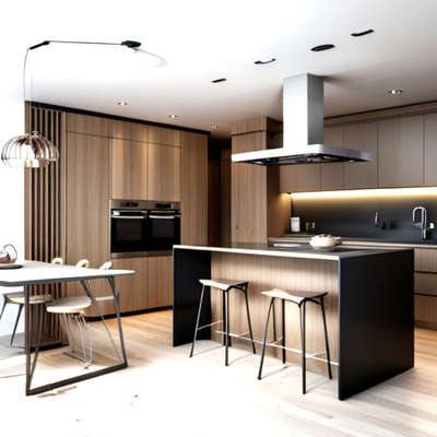 Add Some Modern Touch To Your Kitchen....
 #KitchenIdeas #KitchenInterior #ModularKitchen #KitchenRenovation #KitchenDesigns #Architect #archtecturaldesign  #KitchenInterior #InteriorDesigner #delhincr #noidainterior #panindiaservices #panindia