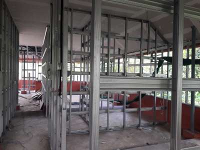 cement fibre board partition work