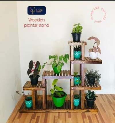 teak wood planter stand  #IndoorPlants  #planterswithstand  #planters  #woodenplanter