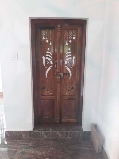 pooja room door  #TeakWoodDoors  #Poojaroom
 #maindoor