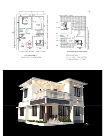 KAPPAD NEW PROJECT 4BHK 1195sqft  #vasthuconsulting #4BHKPlans  #vastuplanforhomes #sahasrabuilders #keralaarchitectures #architecturedesigns #2DPlans #3DPlans