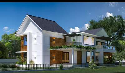 Proposed residence @Kanhangad #Architect  #architecturedesigns #ContemporaryHouse #kanhangad #benchmarkarchitectskerala