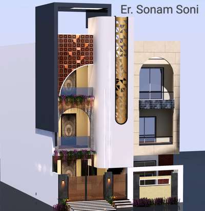 New Elevation design#1500 sq ft#location -Indore#RAC INDORE#PROJECT BY-Er. Sonam Soni