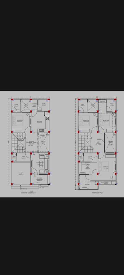 20*45 Feet Area. G+1 Floor Plan