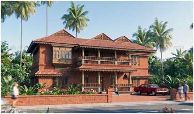 Residence for Mrs Joseph Brijitta at Nattukal, Palakkad #Nalukettu  #Residence  #Architect  #architecture