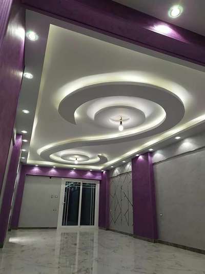 Gypsum &  Wooden  false ceiling 
Hall , Master Bedroom  and Temple area