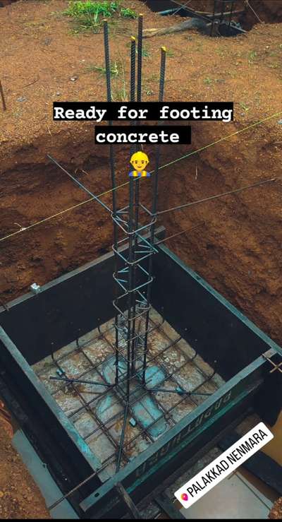 Read for footing concrete  
 #civilconstruction #structuraldesign #supervising #FloorPlans #CivilEngineer #Architectural&Interior #constructionsite