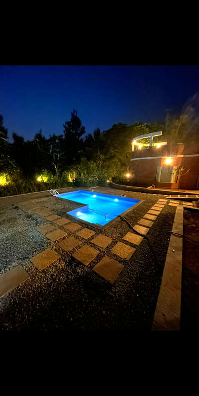 Swimming pool work. Skimmer type swimming pool.  Ar. Rajesh Sulthan Bathery
#sulthanbathery #sulthanbatheri #Wayanad #Architect