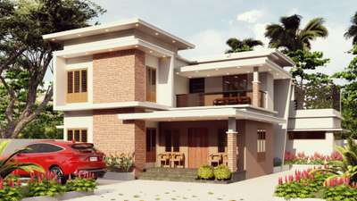 Kerala style contemporary house 🏡 
 #KeralaStyleHouse  #keralastyle  #moderndesign  #modernhousedesigns  #modernhouse  #modernarchitecturedesign  #kerala_architecture  #Architect  #HouseDesigns   #RoofingIdeas  #white_colour_house  #white  #cladding  #ContemporaryHouse  #ContemporaryDesigns  #ContemporaryHouse  #semi_contemporary_home_design #3dmodel  #3D_ELEVATION  #3dmodeling  #3dview  #3Delevation