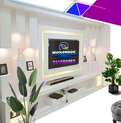 Make the best of it your tv unit area with WholeMagic Interiors