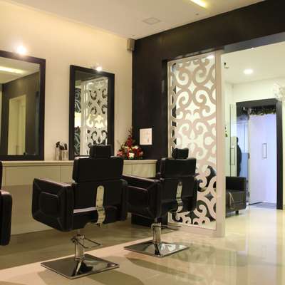 #beauty parlour and spa interior  #cnc  #mirrorunit