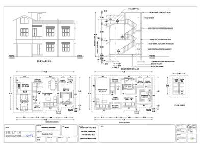 Completed 3cent residential project 

1610sqft
sitout 
living cum dinning area
3bedroom with attached bathroom 
car porch 
kitchen
balcony 
upper living 
office space 

 #3centPlot #3centplan #residence