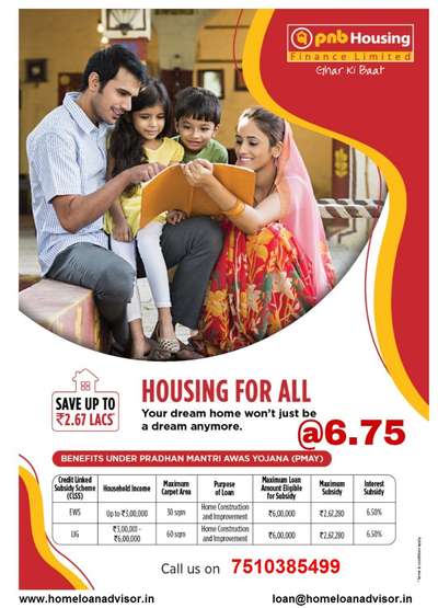 PNB Housing Loan @6.75%*

#PNBH #PNBHOUSING #HOMELOAN #Sajansloan

MOB: 7510385499
Email: loan@homeloanadvisor.in
Web: www.homeloanadvisor.in