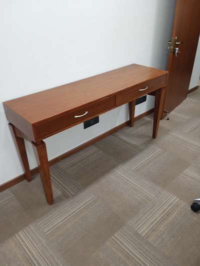 wooden. consel table With. good quality And we'll furnished