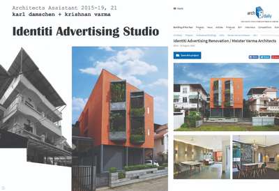 Completed advertising studio + residence as architects assistant under architects Karl Damschen and Krishnan Varma

#tropicalmodernism #architecturedesigners #architectsinkerala #architectureandinteriors #traditionalmaterials #Completed #lightingdesign #interiordetails #commercial_building #advertising