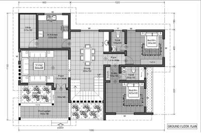 Model plan #basic vasthu concept #
Total area - 2682 square feet (ground floor - 1469 square feet & first floor - 1213 square feet) #modern elevation #Client_Rejin,Pathanamthitta,kerala.