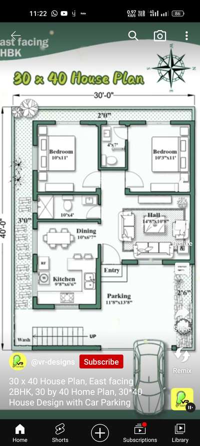 3bhk double floor pplan