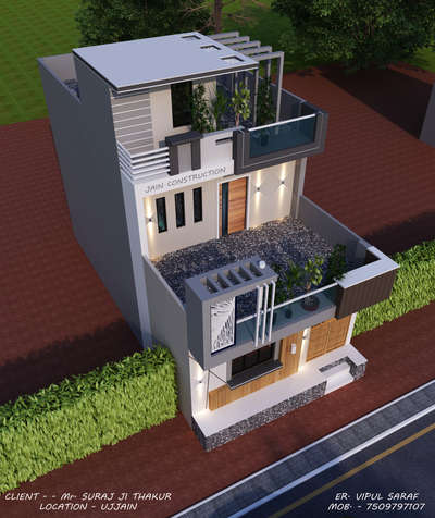 #3dhousedesign#modernelevation#exteriorview#2dplanning#3dinteriorandexteriorview#jainconstruction