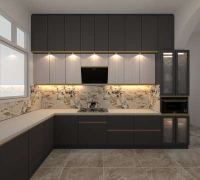 House beauty. 
 #KitchenIdeas  #KitchenRenovation  #LargeKitchen  #ModularKitchen  #3dkitchen  #InteriorDesigner