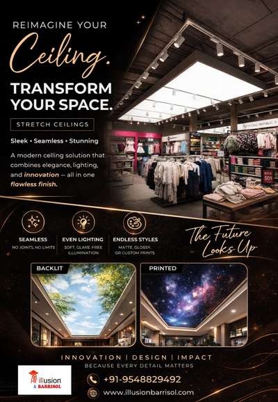Reimagine your ceiling…
and watch your whole space transform.
#stretchceiling #interiordesigner #homedecor #viralpost #ExploreMore