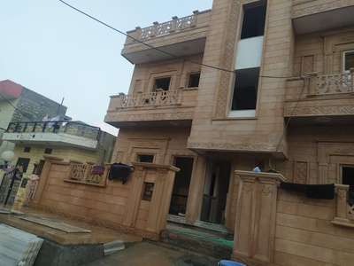 house elevation work done by naveen stone art #naveenstoneart #jodhpursendstone