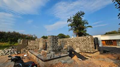 ongoing Brick work at Puttumanoor