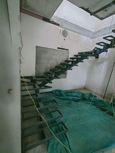 modern steel staircase