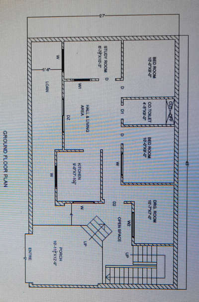 Ground floor plan by Goutam sain  #Architectural_Drawings