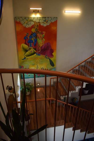 Radha Krishna painting #StaircaseDecors  #interiorskerala  #architecturekerala