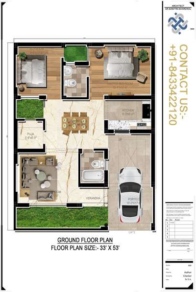 New project with the floor plan of 30' X 40' dimensions.
2bedroom with dining, Kitchen and drawing room area.
 #FloorPlans #floorplan #FlooringSolutions #SingleFloorHouse #FlooringDesign  #4 #20x40houseplan