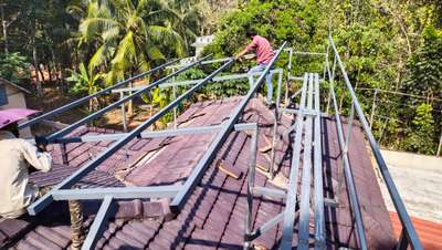 Roof top structure work for solar panal