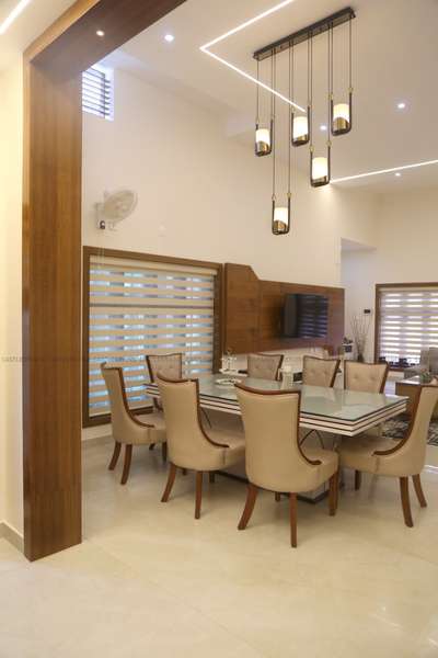 dining area 
recently completed project

Location :Calicut
#Architectural&Interior #KitchenIdeas #ClosedKitchen #KitchenCabinet #LivingroomDesigns #formalliving #familylivingroom #DiningChairs #DiningTable #homedecoration #minimalinterior