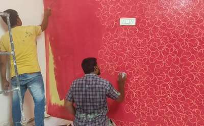 #WallPainting #WallDesigns  #check out our rates list # Jamal contractor