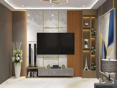 latest trending TV unit design# contactar interior designer..7617708487
