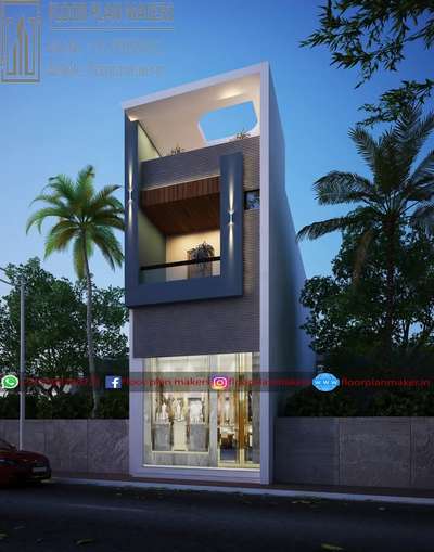 15x50 house design with shop and residential 3 bhk house at Gwalior 
 #bungalow 
 #ElevationDesign 
 #facadedesign 
#structuralengineer 
 #CivilEngineer