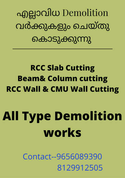 All type demolition works