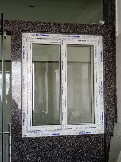 Upvc 3 Track sliding window.upvc doors.contact = 9427371384. Jaipur