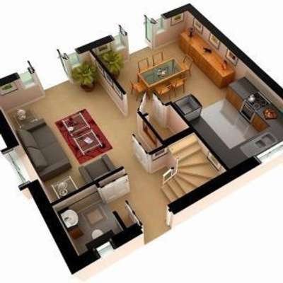 1000 rs me -3d floor plan banvaye 
 #3d  #3Dfloorplans