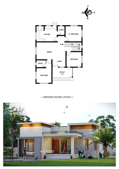 🏠 ✨ Exterior view....
Clint : Subair
Area __ 1220sq__3BHK


📍Dm Us For Any Design @ak_designz____

Contact me on whatsapp
📞7561858643

#designer_767 #house #housedesign #housedesigns #residentionaldesign #homedesign #residentialdesign #residential #civilengineering #autocad #3ddesign #arcdaily #architecture #architecturedesign #architectural #keralahome
#house3d #keralahomes #keralahomestyle #KeralaStyleHouse #keralastyle #ElevationHome 
@kolo.kerala @archidesign.kerala @archdaily