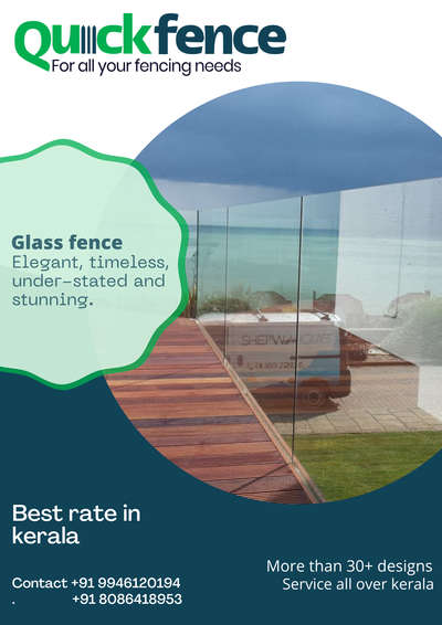 glass fences are an elegant safety barrier solution, allowing unobstructed clear views of your pool, patio, and landscape.