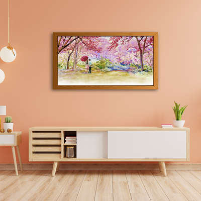 Explore Beautiful Large Scenery  Art From "ചുമർ "🖌️
With Floating Frame
Size 48" W
idth * 24"Height
 #WallPainting #InteriorDesigner #interiorpainting #WallDecors #canvaspainting #oilpainting #watercolor