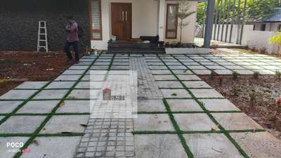 Bangalore stone...
 #Landscape  #BangaloreStone #laying  #stone_laying  #naturalstones  #artificialgrass