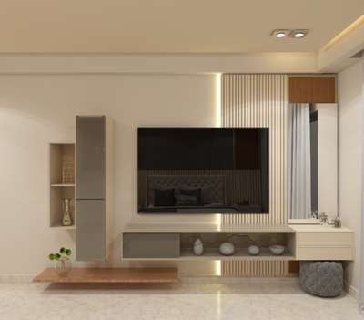 Tv unit design with dresser and study
 #tvunits  #InteriorDesigner  #interiorinspiration  #tvpanel  #designinspo  #interiordesign   #roominterior  #creativedesigner  #roomdecor  #tvunitinterior  #modularTvunits