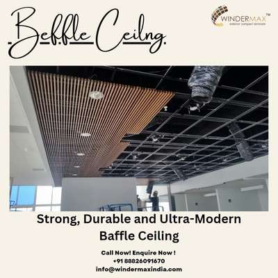 We are providing all types of baffle ceiling with very reasonable price and best quality products
.
.
#beffleceiling #beffle #ceiling #falseceiling #woodenceiling #aluminiumceiling  #aluminium #Exterior #wpcinterior #louvers #elevation #Interiordesigner #Frontelevation #modernexterior  #Home #Decor #louvers #interior #louversclips #wpclouvers #homedecor  #elevationdesign #architect #interior  #interiordesigner #elevations 
.
.
Any requirement now or in feature so please contact us on:-

8882291670 9810980278
www.windermaxindia.com
www.indianmake.co.in 
Info@windermaxindia.com