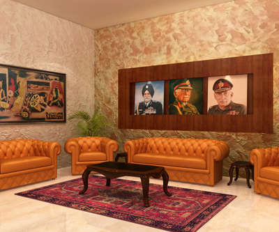 Army War College... Waiting Room  #InteriorDesigner  #3DPlans