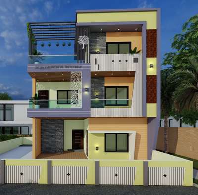 shree mahakal design 
elevation design 
elevation design for house 🏠 
 #render3d3d  #ElevationHome