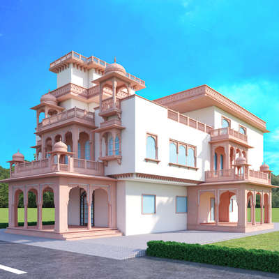 3D View
Traditional  view
 #3d view #3d elevation  #view  #ElevationHome  #ghar  #uniquedesign  #modernhouse